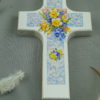 Holzkreuz "Blumen"